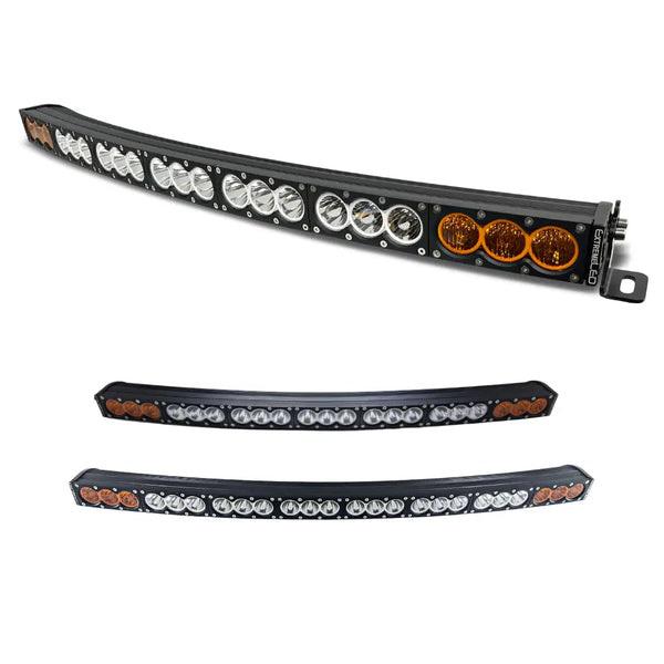 Extreme LED X6S Slim Amber/White Curved LED Light Bar & Harness (All Sizes) - Aspire Auto Accessories