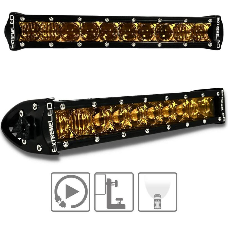 Extreme LED Single Row Amber LED Light Bar