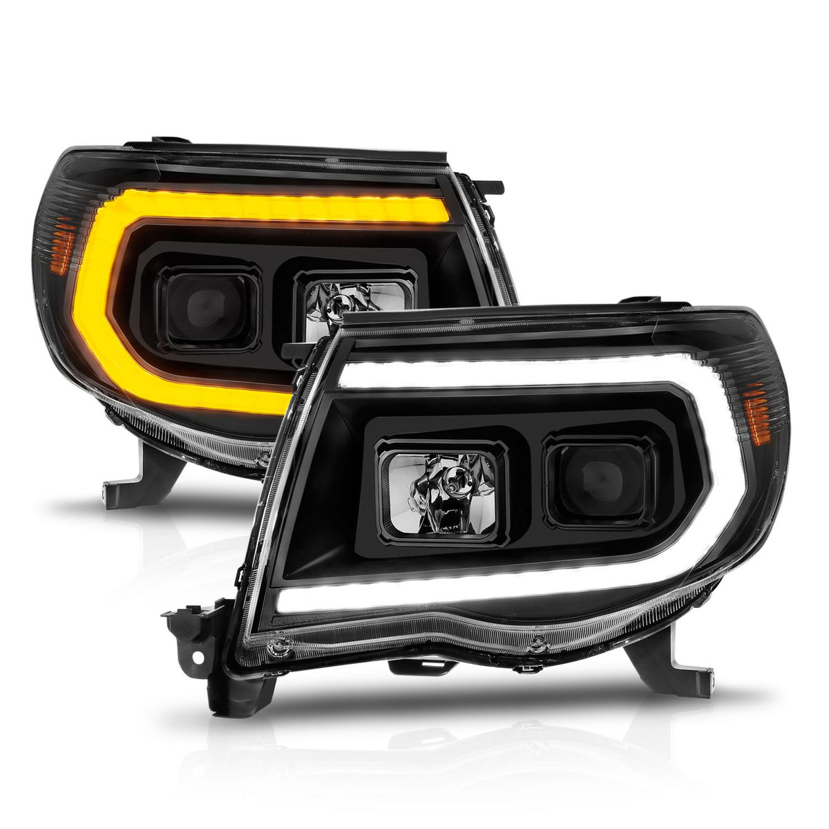 Anzo LED Projector Plank Style Headlights for Tacoma (2005-2011) | Aspire  Auto Accessories