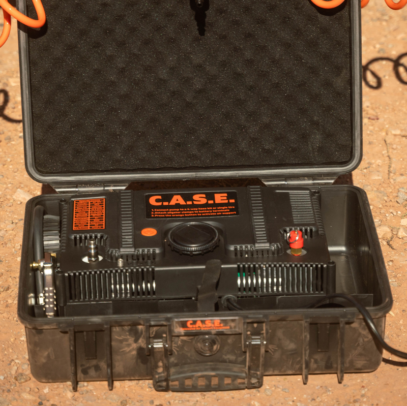 EZ Flate C.A.S.E. Portable Dual Air Compressor