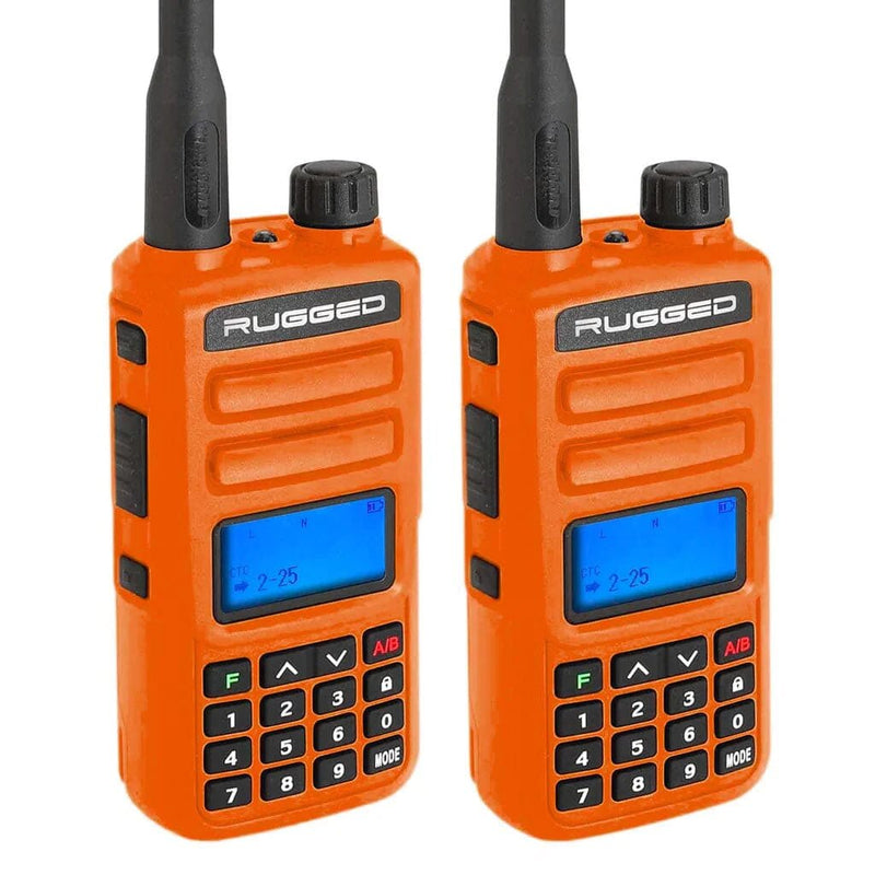 Rugged Radio GMR2 Plus GMRS and FRS Two Way Handheld Radios - 2 Pack