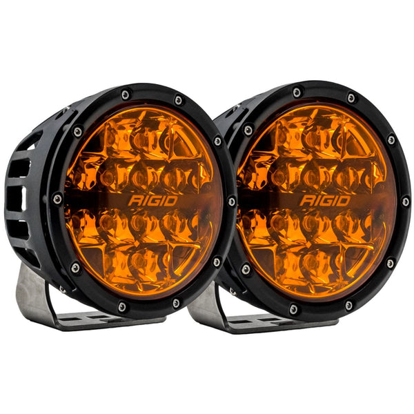 Rigid 360-Series 6" Amber Pro Lens Spot Optic LED Light Pods