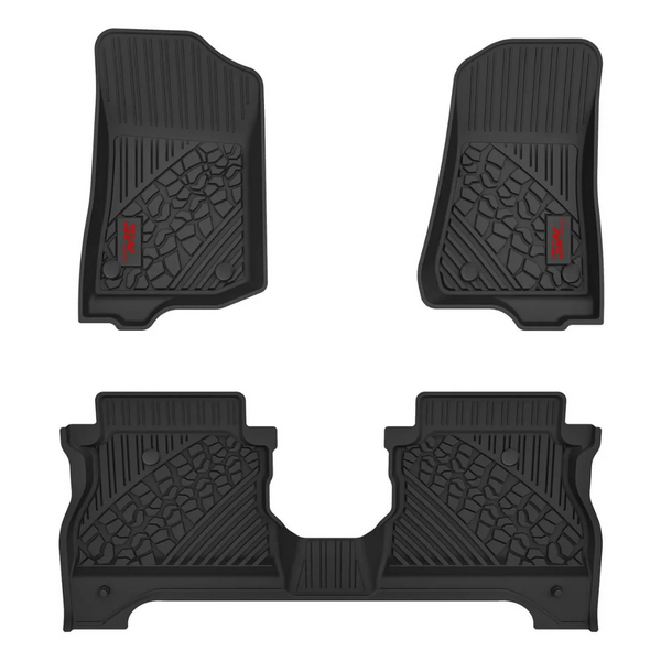 3W All-Weather Floor Mats for Jeep Gladiator JT (2020-2024)