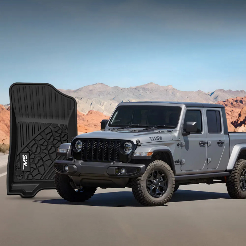 3W All-Weather Floor Mats for Jeep Gladiator JT (2020-2024)