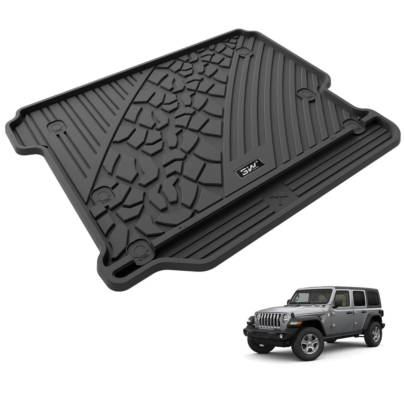 3W All-Weather Floor Mats and Trunk Mat for Jeep Wrangler JL (2018-2024) - Aspire Auto Accessories