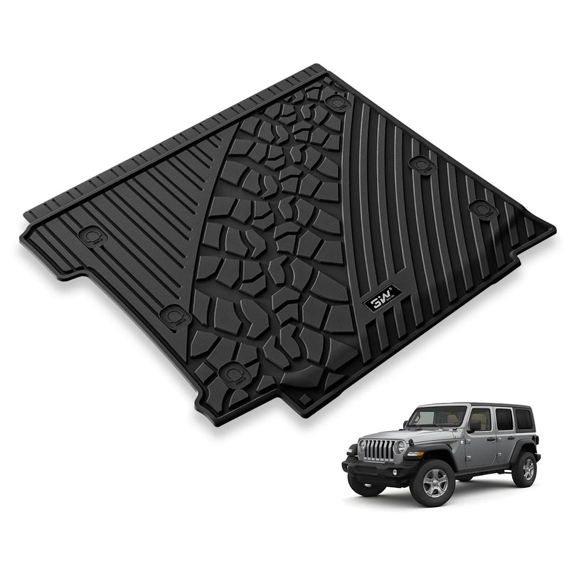 3W All-Weather Floor Mats and Trunk Mat for Jeep Wrangler JL (2018-2024) - Aspire Auto Accessories