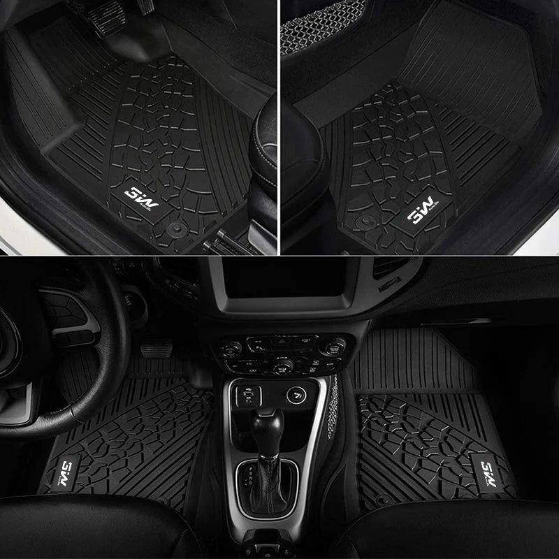 3W All-Weather Floor Mats and Trunk Mat for Jeep Wrangler JL (2018-2024) - Aspire Auto Accessories