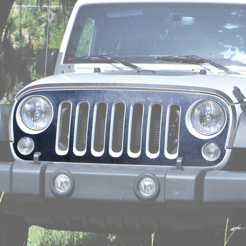 Tufskinz Front Grill Overlay for Jeep Wrangler (2007-2018) - Aspire Auto Accessories