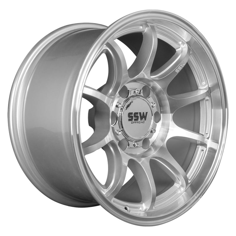 SSW Off-Road APEX Wheel - Machined Silver - 17X9.0 -25 (6 LUG)