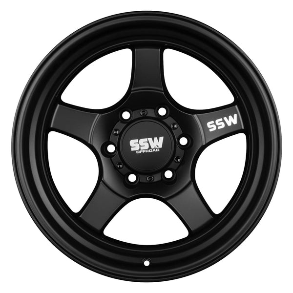 SSW Off-Road STRYKER Wheel - Matte Black - 6x139.7 / 17x9.0 -25 (6 LUG) - Aspire Auto Accessories