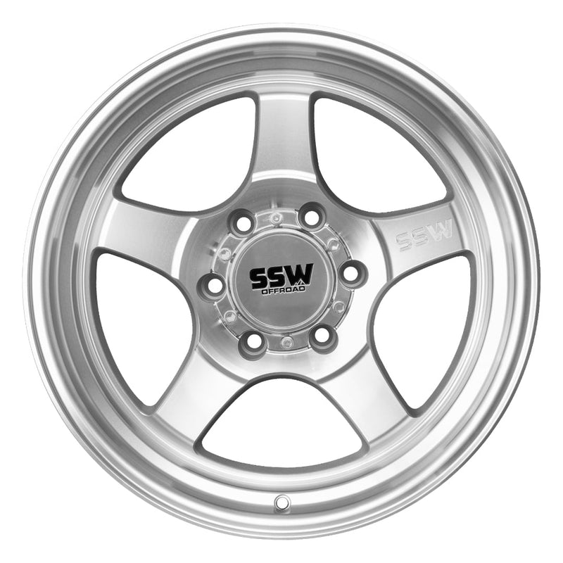 SSW Off-Road STRYKER Wheel - Machined Silver - 6x139.7 / 17x9.0 -25 (6 LUG)