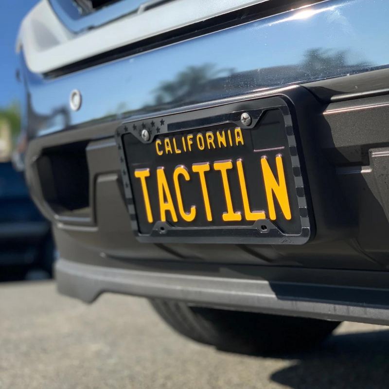 Tactilian Silicone American Flag License Plate Frame