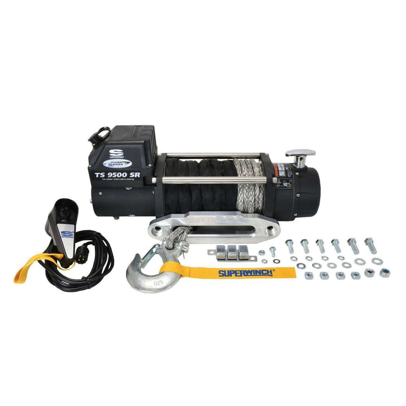 Superwinch Tiger Shark 9500SR Winch with Synthetic Rope