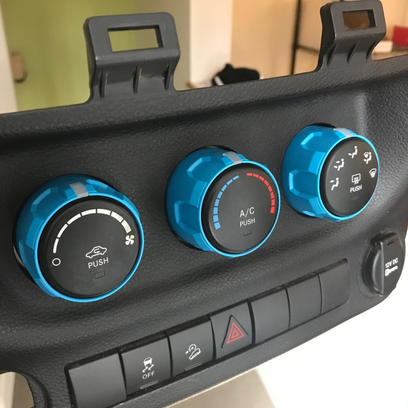 AJT Climate Knobs for Jeep Wrangler JK (2011-2018)