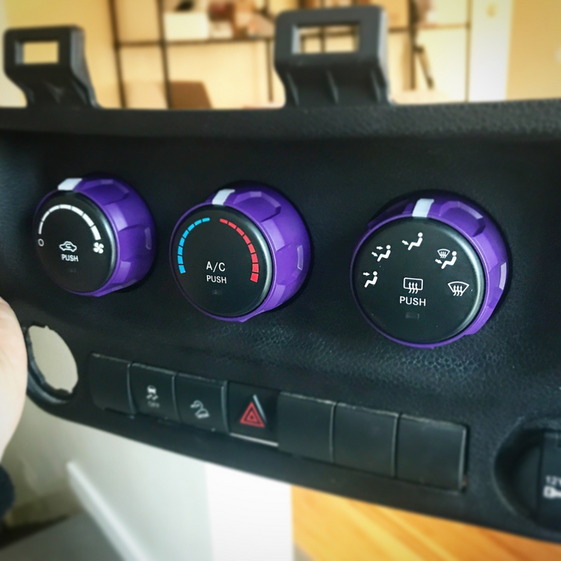 AJT Climate Knobs for Jeep Wrangler JK (2011-2018)