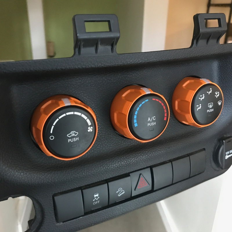 AJT Climate Knobs for Jeep Wrangler JK (2011-2018)