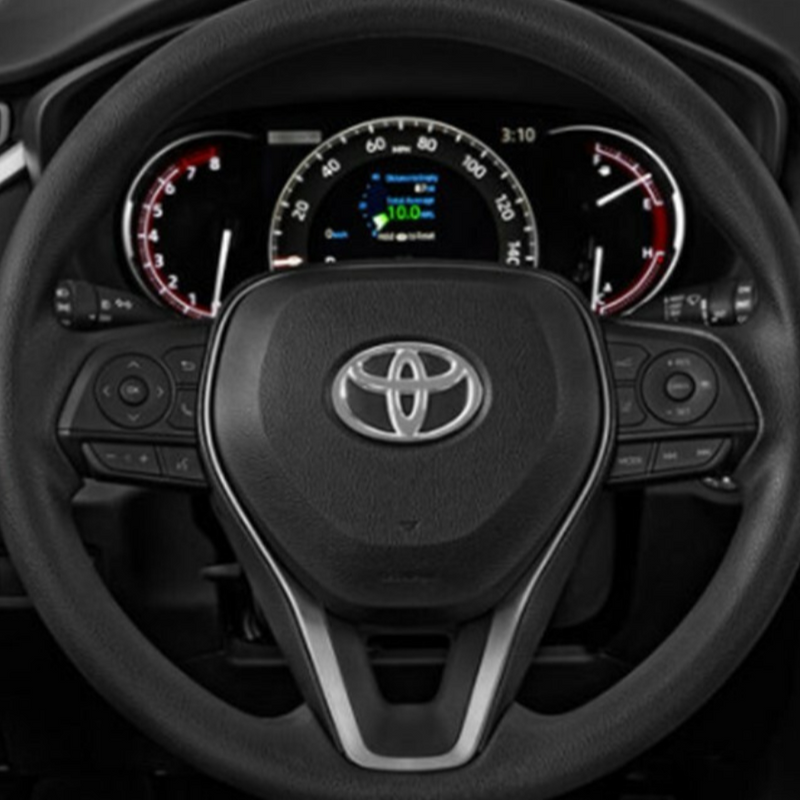 AJT Design Blank Toyota Steering Wheel Emblem Overlay