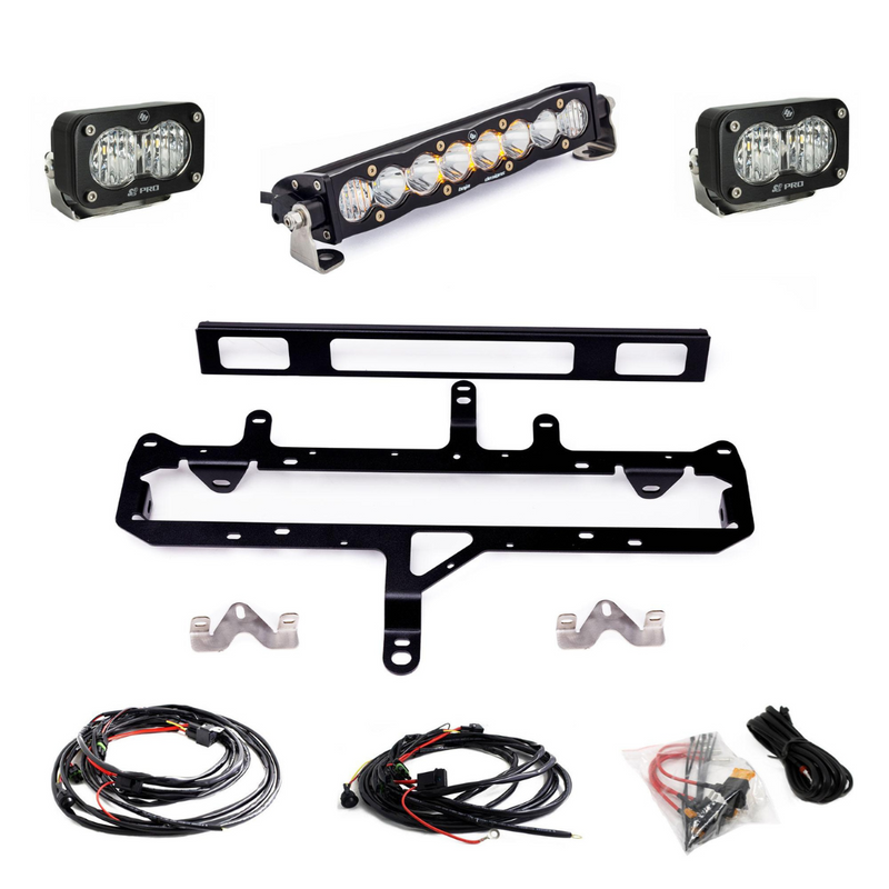 Baja Designs S8 10-inch/S2 Pro Grille Light Kit for Toyota Tacoma TRD Pro (2024-2025)