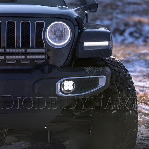 Diode Dynamics SS3 LED Fog Light Kit Jeep JL Wrangler (2018-2024)