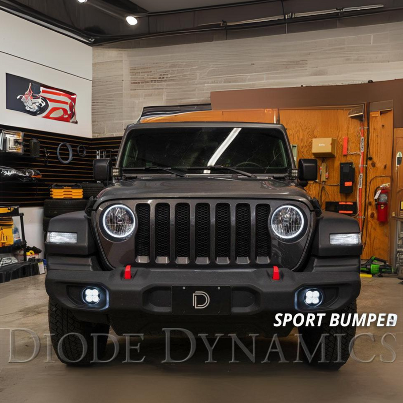 Diode Dynamics SS3 LED Fog Light Kit Jeep JL Wrangler (2018-2024)