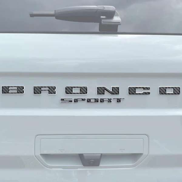 Tufskinz Rear Liftgate Letter Overlays for Ford Bronco Sport (2021-2024)