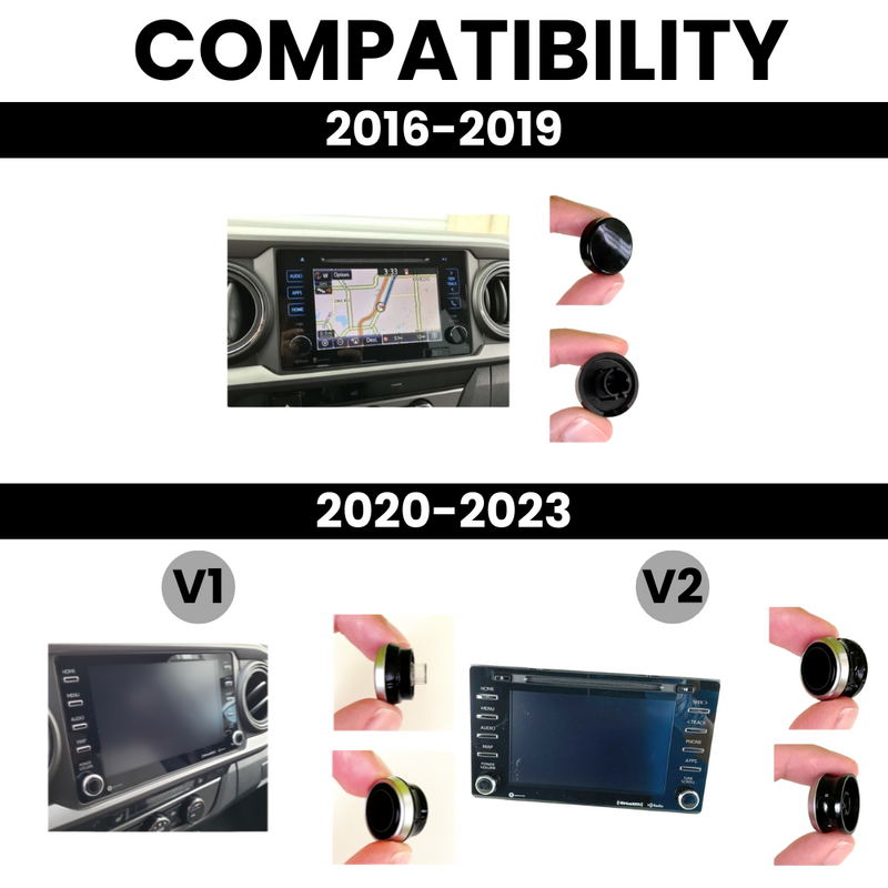 AJT Design Radio Knobs for Tacoma (2016-2023)