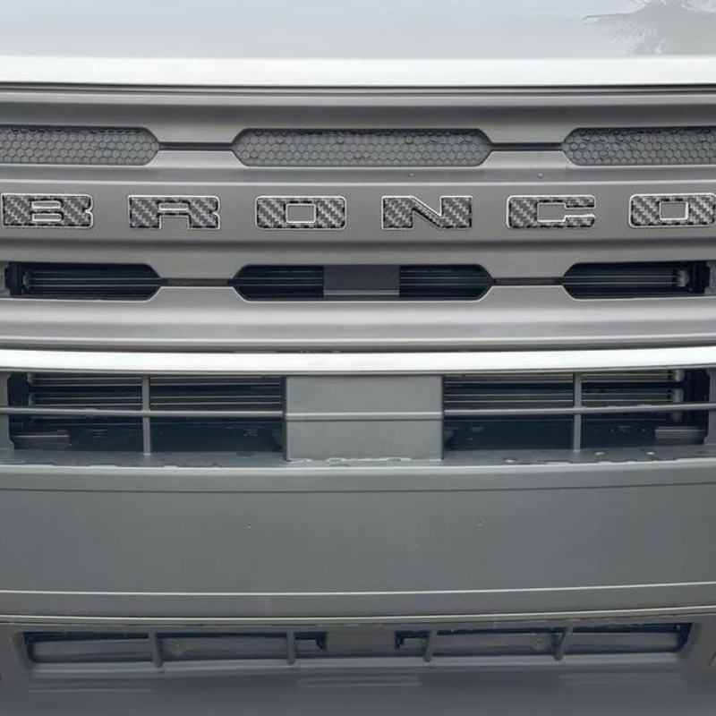 Tufskinz Front Grille Letters Overlays for Ford Bronco Sport (2021-2024)