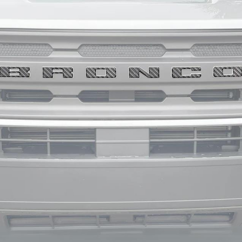 Tufskinz Front Grille Letters Overlays for Ford Bronco Sport (2021-2024)