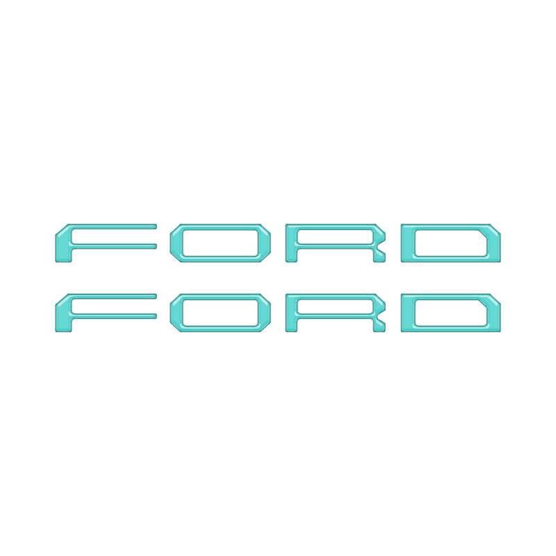 Tremor/Raptor Running Board Letter Inserts Fits 2025-2026 Ford F-150/Super Duty