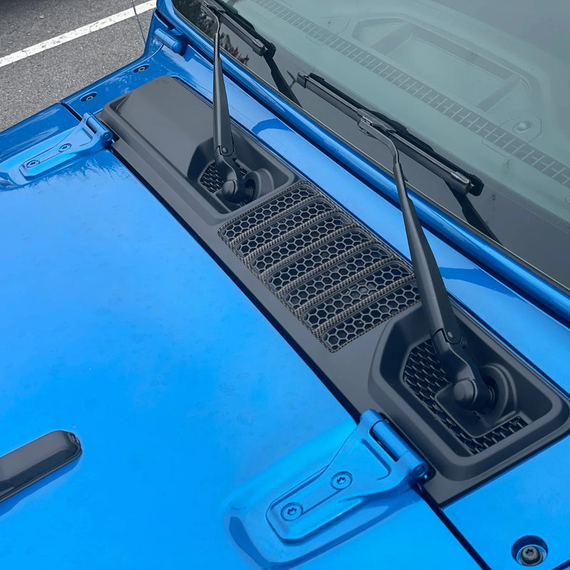 Upper Cowl Center Vent Overlays for Jeep Gladiator (2019-2024) - Aspire Auto Accessories