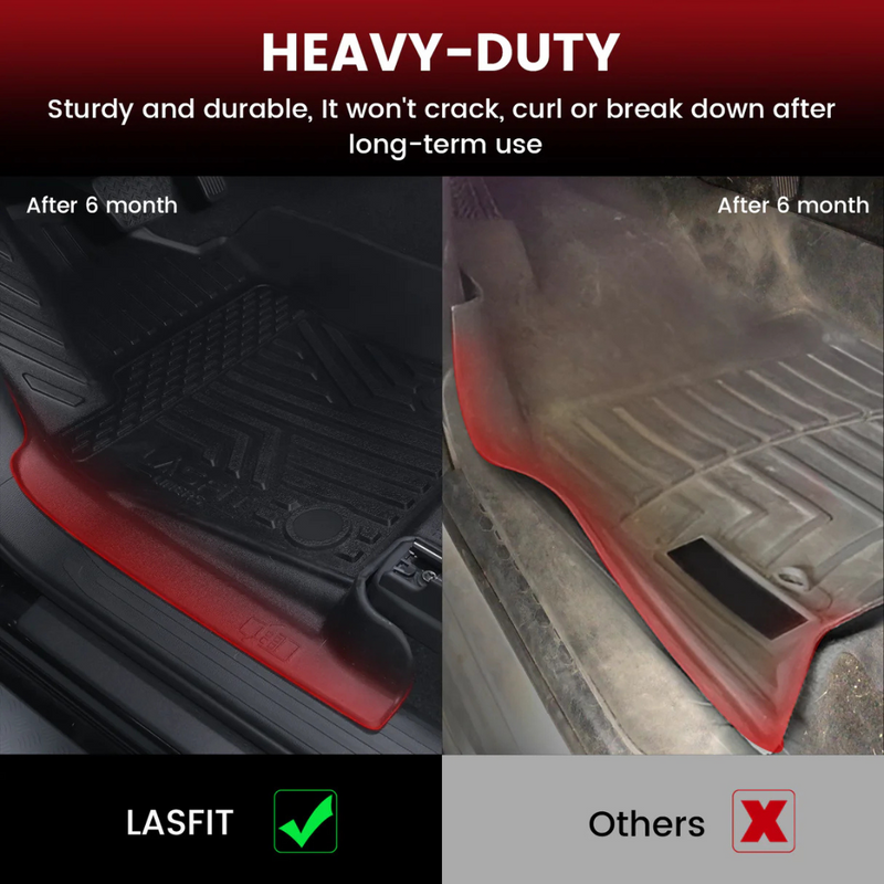 Lasfit All-Weather Floor Mats for Toyota Tacoma Hybrid (2024-2025)