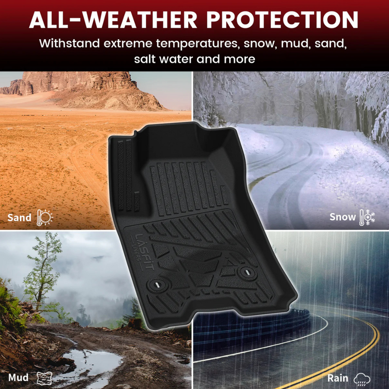 Lasfit All-Weather Floor Mats for Chevrolet Colorado (2023-2024)