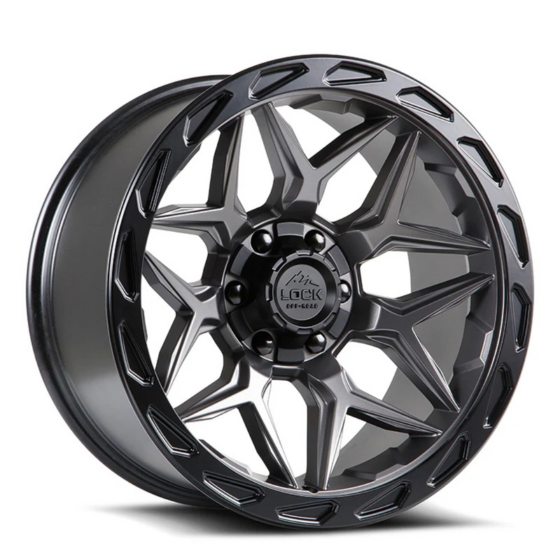 Lock Off-Road Matrix Wheels - Matte Grey