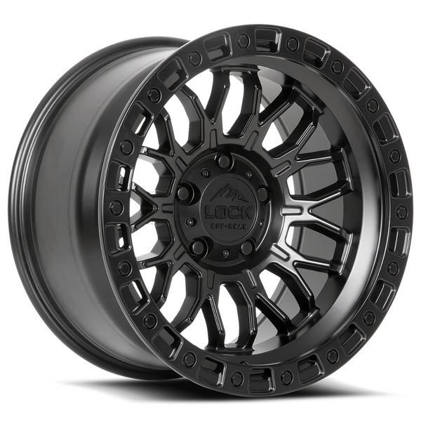 Lock Off-Road Combat Wheels - Matte Black