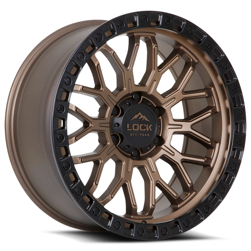 Lock Off-Road Combat Wheels - Matte Bronze