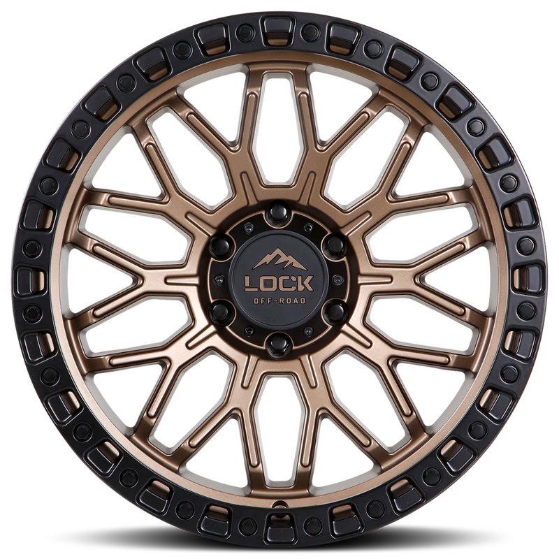 Lock Off-Road Combat Wheels - Matte Bronze