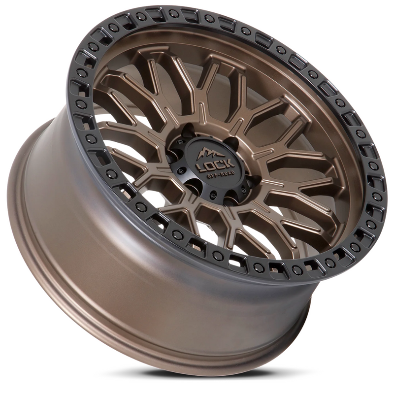 Lock Off-Road Combat Wheels - Matte Bronze