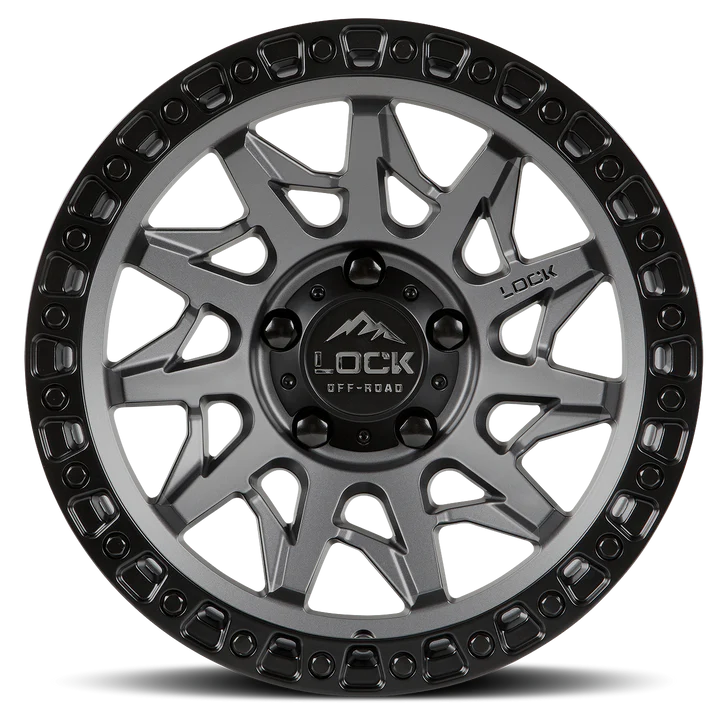 Lock Off-Road Lunatic Wheel - Matte Grey