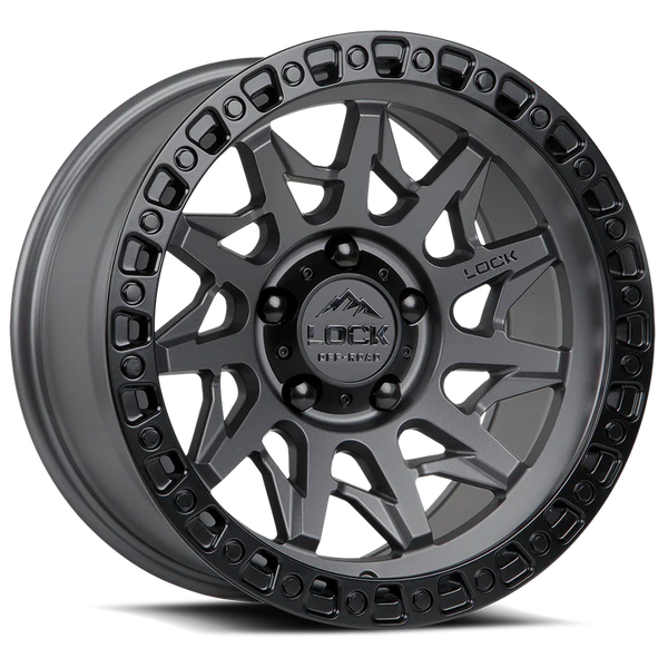 Lock Off-Road Lunatic Wheel - Matte Grey