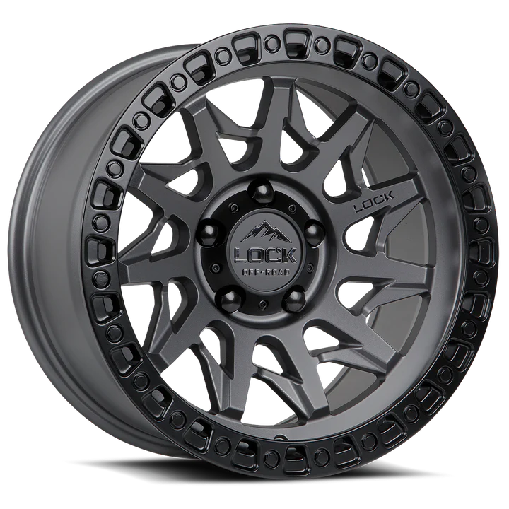 Lock Off-Road Lunatic Wheel - Matte Grey