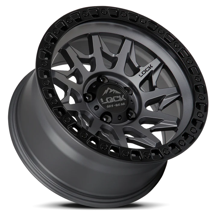 Lock Off-Road Lunatic Wheel - Matte Grey