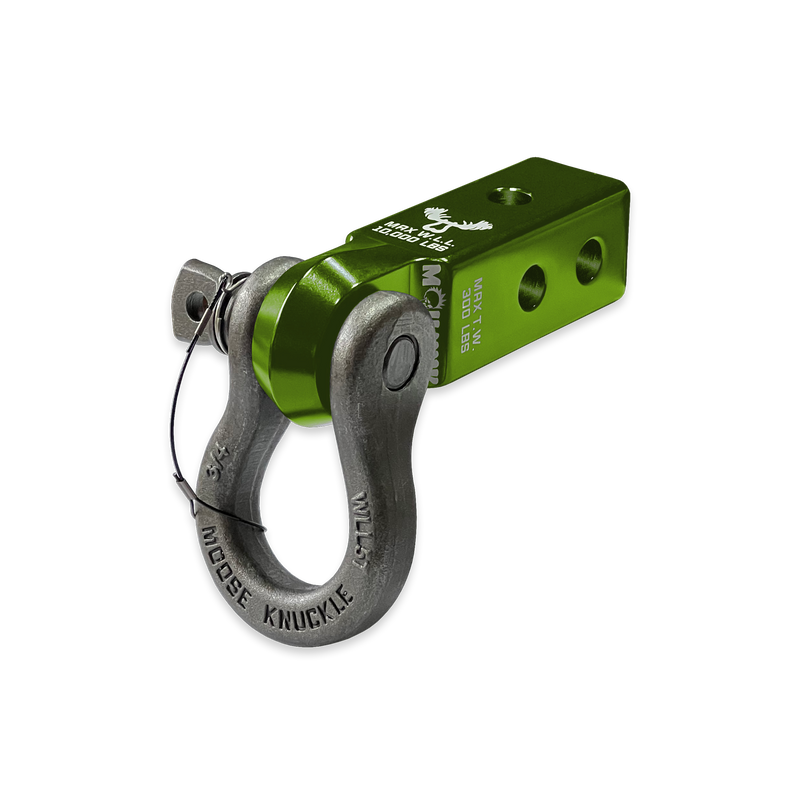 Green B'oh 3/4 Spin Pin Shackle and Mohawk 2.0 Receiver Combo