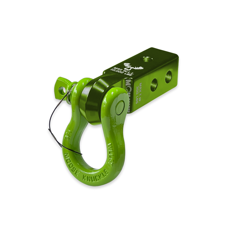 Green B'oh 3/4 Spin Pin Shackle and Mohawk 2.0 Receiver Combo