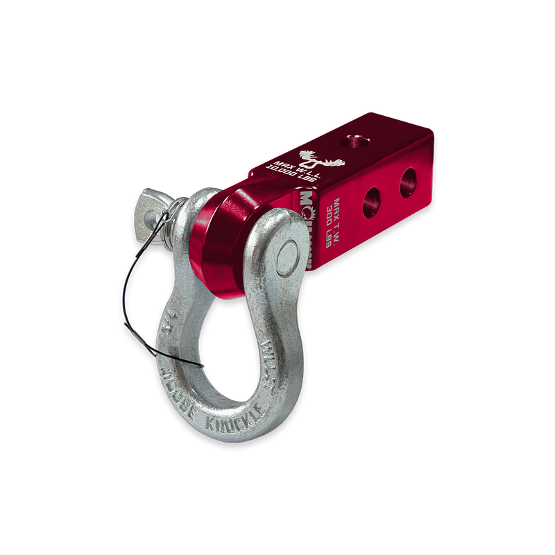 Red B'oh 3/4 Spin Pin Shackle and Mohawk 2.0 Receiver Combo