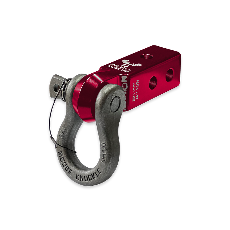 Red B'oh 3/4 Spin Pin Shackle and Mohawk 2.0 Receiver Combo