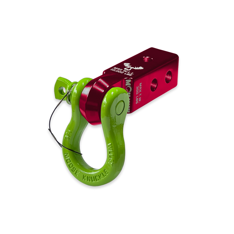 Red B'oh 3/4 Spin Pin Shackle and Mohawk 2.0 Receiver Combo