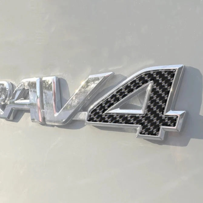 Tufskinz Rear Emblem "4" Letter Inserts for Toyota Rav4 (2019-2024)