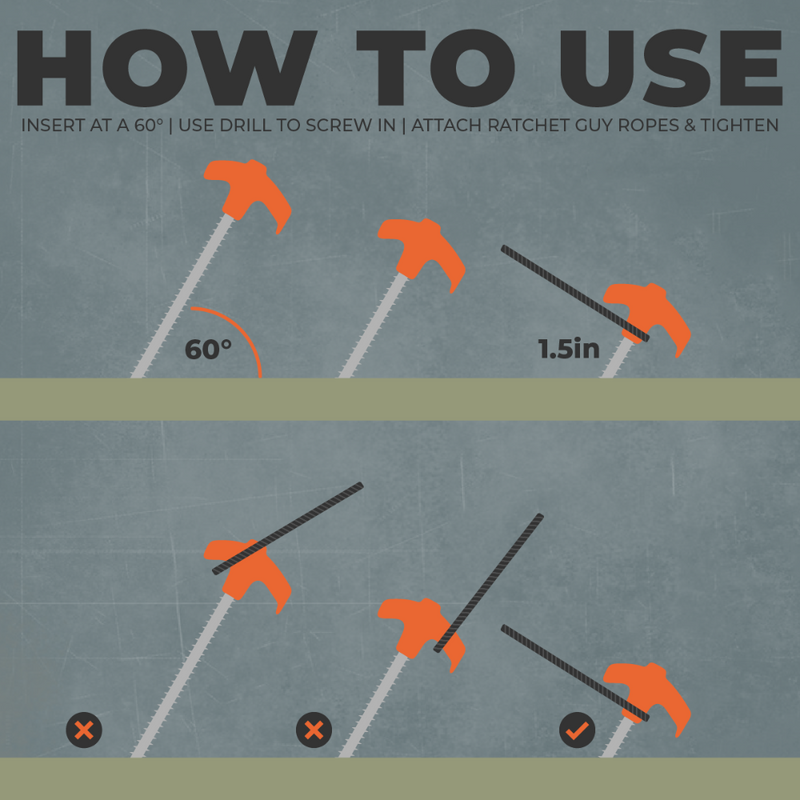 Traverse Stay Grounded Tent and Awning Stakes