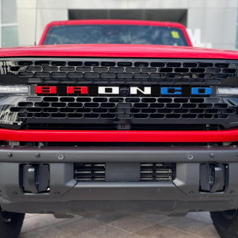 Tufskinz Front Grille Letter Overlays for Ford Bronco (2021-2024)