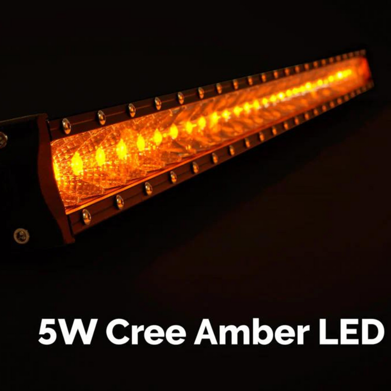 Cali Raised 32" Slim Single Row Amber LED Light Bar - Aspire Auto Accessories